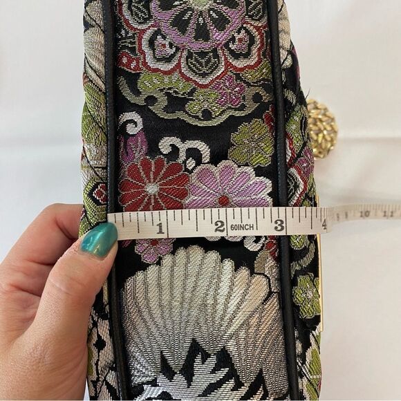 Steve Madden Quilted Brocade Floral Flap Purse - Picture 16 of 16